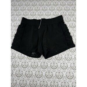 Lululemon Run: Around Short Deep Coal Black‎ Reversible Shorts size 4
